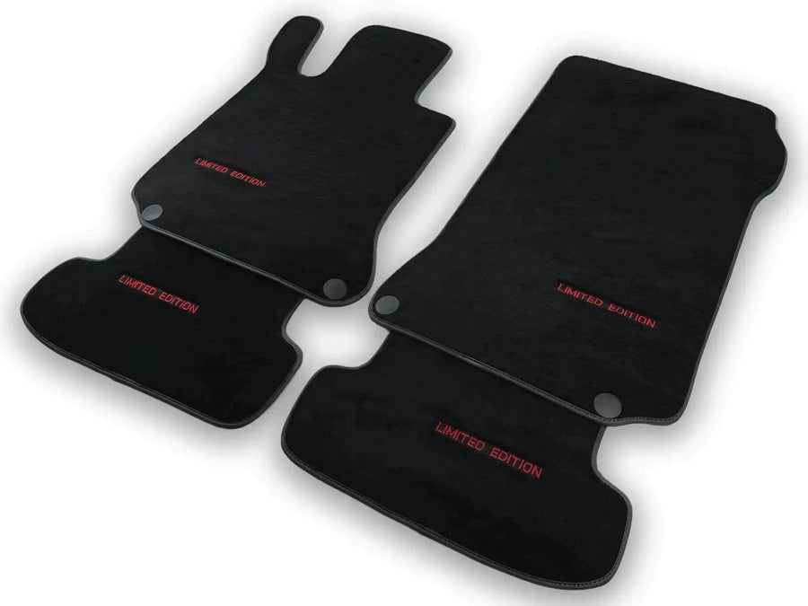 Black Luxury Floor Mats For Mercedes Benz GLE-Class V167 Allrounder - 5 Seats (2019-2023) | ER56 Design - AutoWin