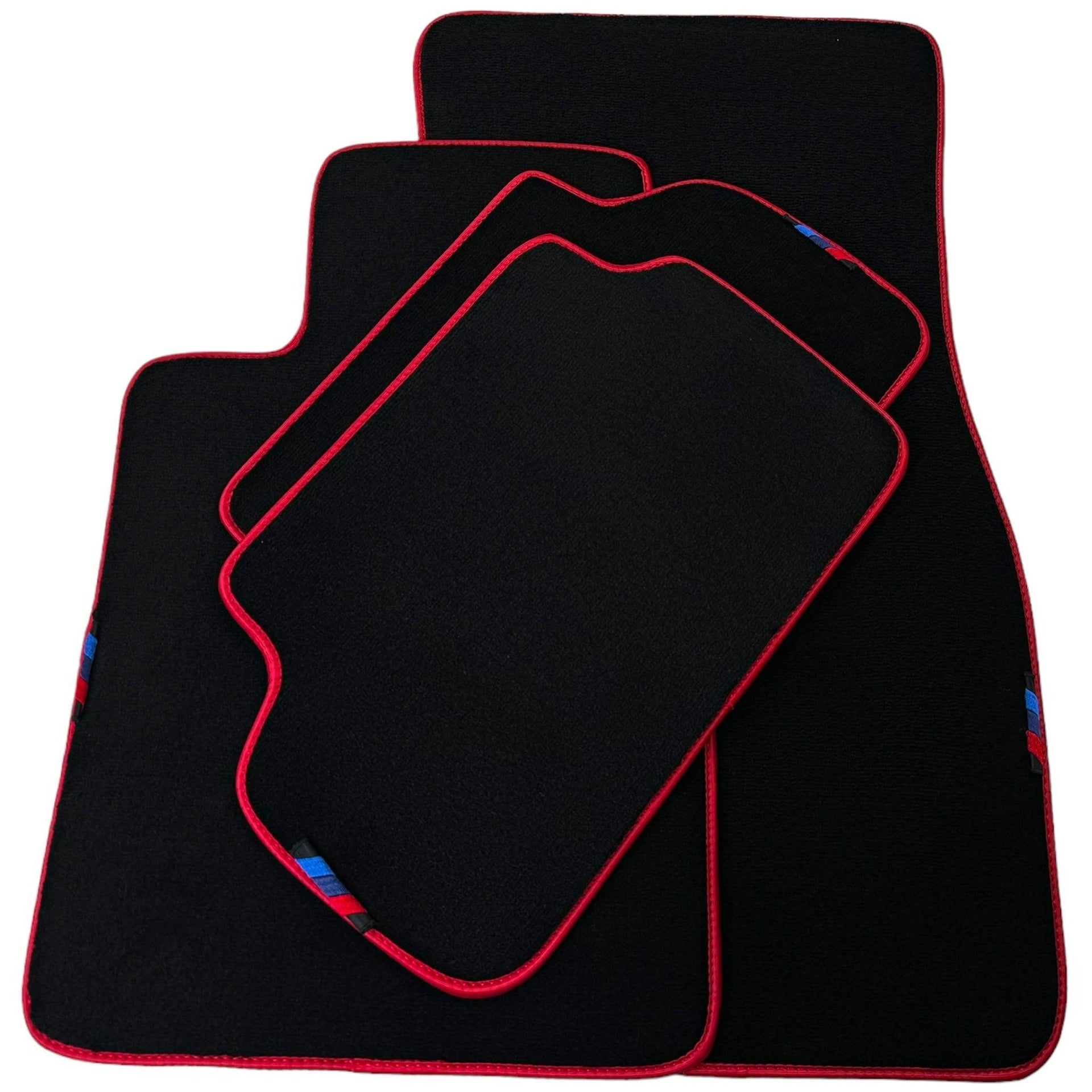 Black Mats For BMW M3 E93 | Red Trim - AutoWin