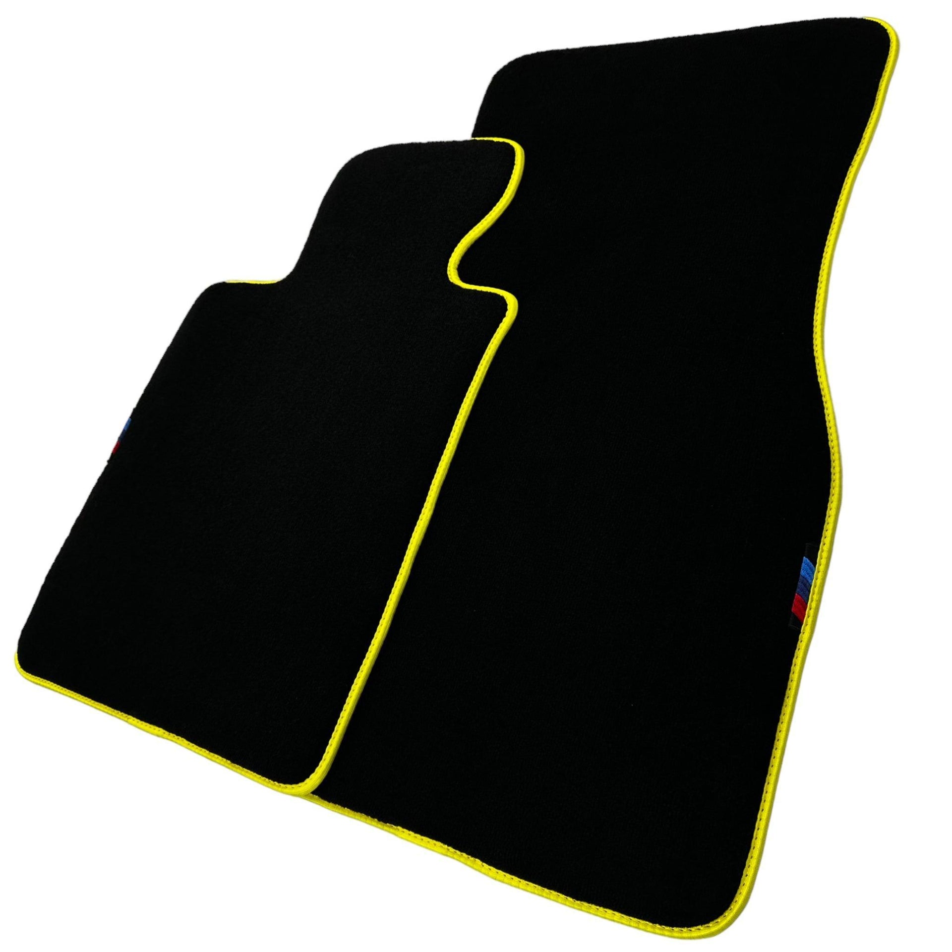 Black Mats For BMW M3 E93 | Yellow Trim - AutoWin