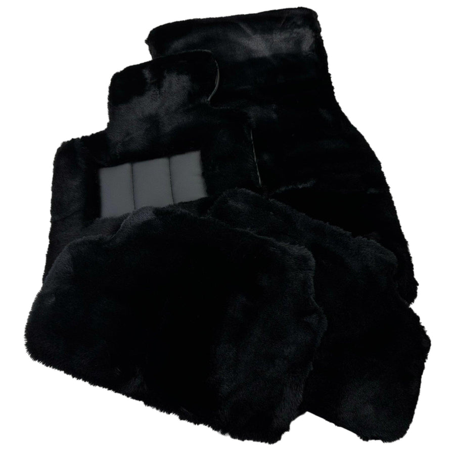 Black Sheepskin Floor Floor Mats For BMW 3 Series G20 - AutoWin