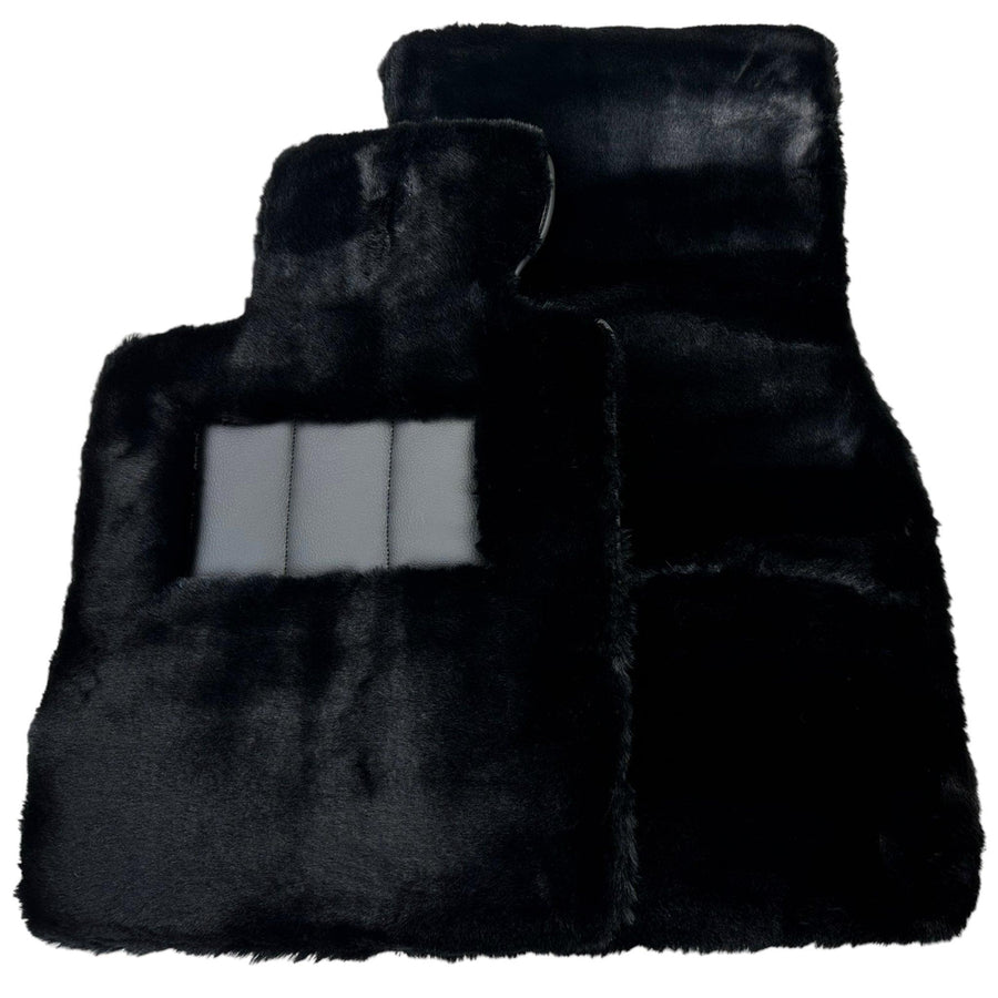 Black Sheepskin Floor Floor Mats For BMW 3 Series G20 - AutoWin