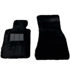 Black Sheepskin Floor Mats For BMW M6 F12 Convertible No Steps Edition - AutoWin