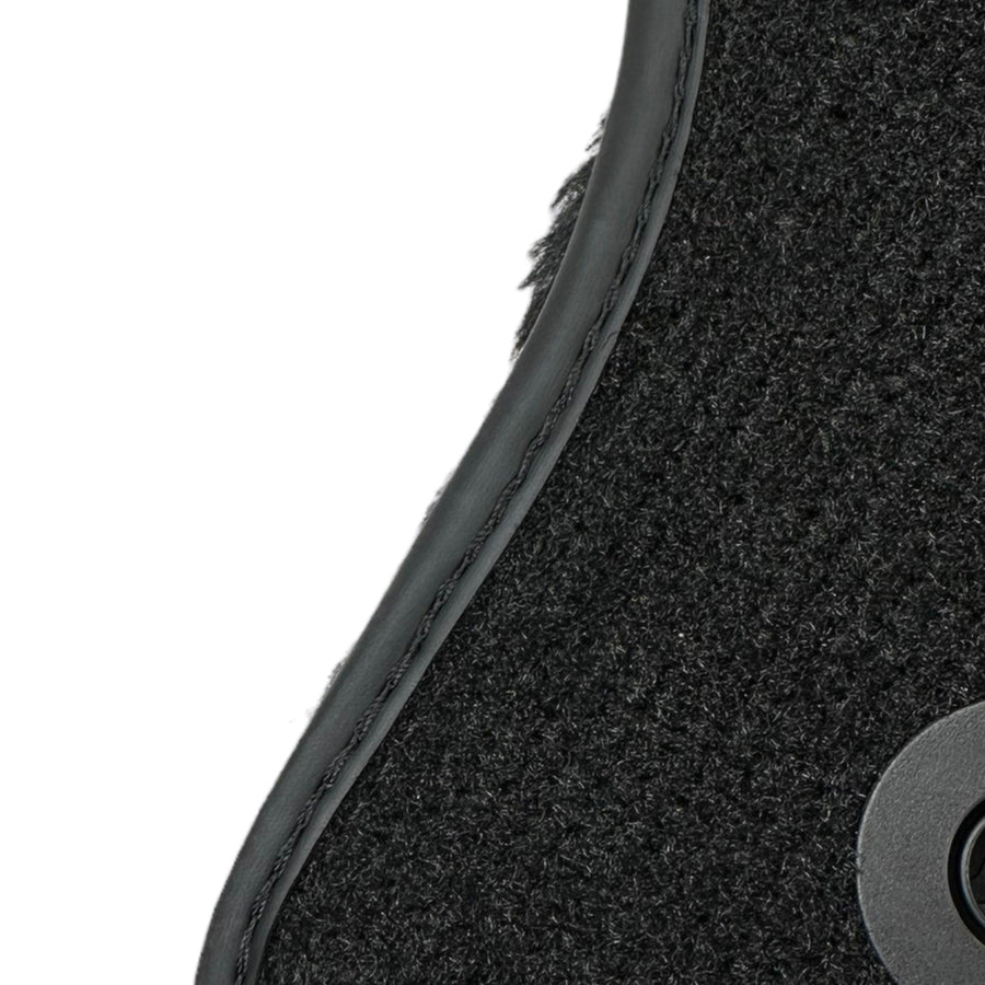 Black Sheepskin Floor Mats For Mercedes Benz C-Class C205 Coupe (2015-2018) | ER56 Design - AutoWin