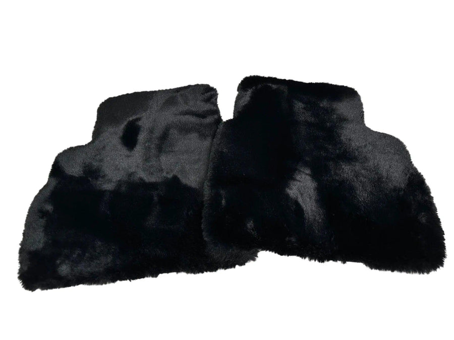 Black Sheepskin Floor Mats For Mercedes Benz E-Class S210 Estate 4Matic (1996-2003) | ER56 Design - AutoWin