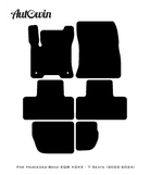 Black Sheepskin Floor Mats For Mercedes Benz EQB-Class X243 (2022-2024) | ER56 Design - AutoWin