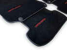 Black Sheepskin Floor Mats For Mercedes Benz GLK-Class X204 (2012-2015) | ER56 Design - AutoWin
