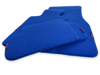 Blue Floor Mats For BMW M4 Series F82 With M Package - AutoWin