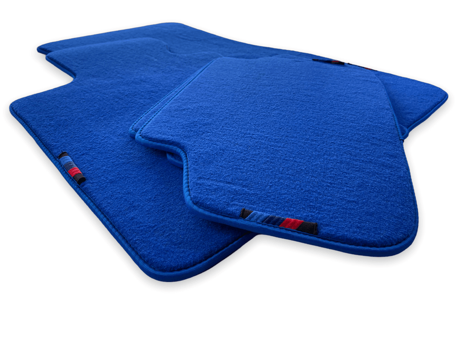 Blue Floor Mats For BMW M5 Series F90 With M Package - AutoWin
