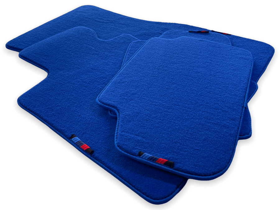 Blue Floor Mats For BMW M5 Series F90 With M Package - AutoWin
