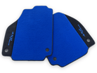 Blue Floor Mats For Ferrari 458 Italia 2009-2015 With Alcantara Leather - AutoWin
