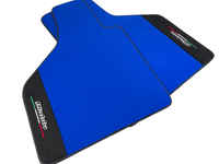 Blue Floor Mats for Lamborghini Diablo 1990-2001 With Alcantara Leather - AutoWin