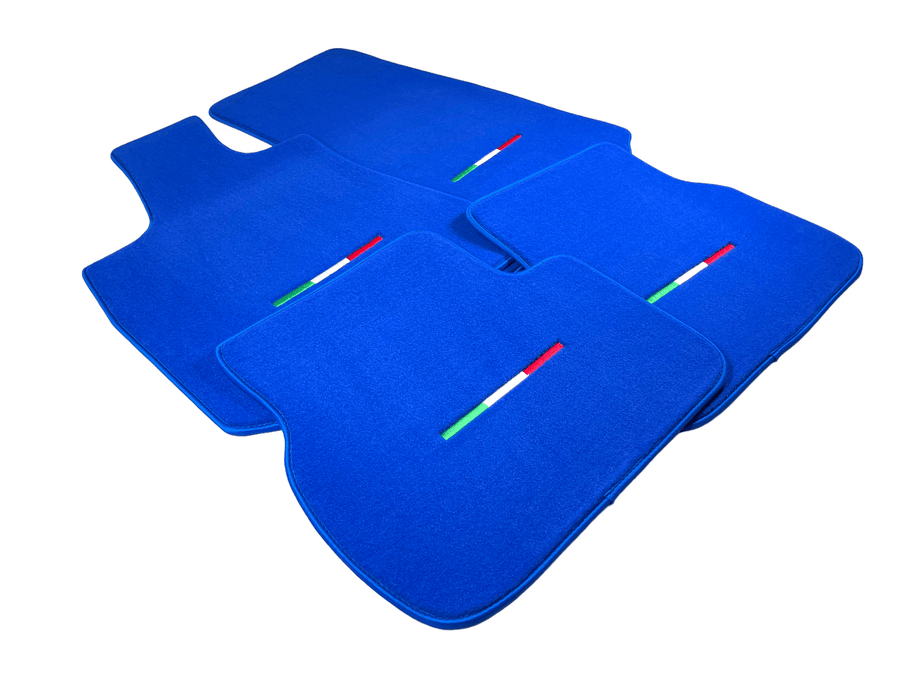 Blue Floor Mats For Maserati Ghibli 2013-2022 Italy Edition - AutoWin