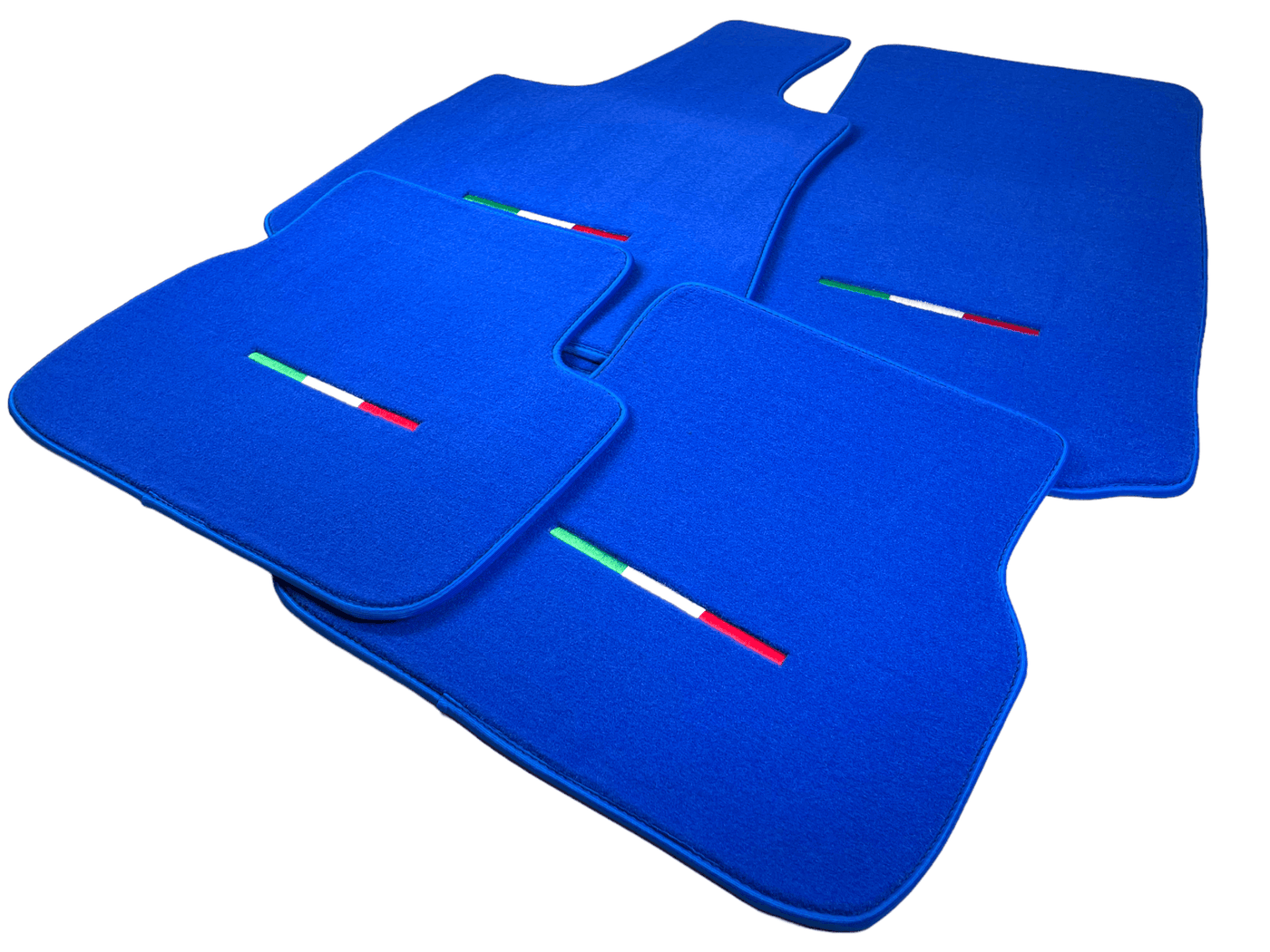 Blue Floor Mats For Maserati Ghibli 2013-2022 Italy Edition - AutoWin