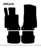 Blue Floor Mats For Mercedes Benz C-Class A205 Convertible Facelift (2018-2023) | Limited Edition - AutoWin