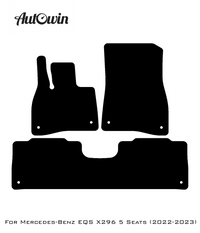 Blue Floor Mats For Mercedes Benz EQS-Class X296 (2022-2023) | Limited Edition - AutoWin