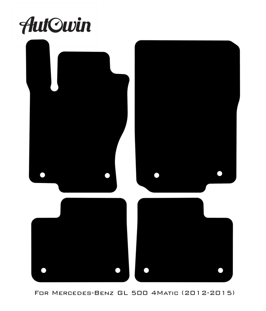 Blue Floor Mats For Mercedes Benz GL-Class 500 4Matic (2012-2015) | Limited Edition - AutoWin