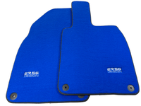 Blue Floor Mats for Porsche 718 Boxster 2016-2023 ER56 Design - AutoWin