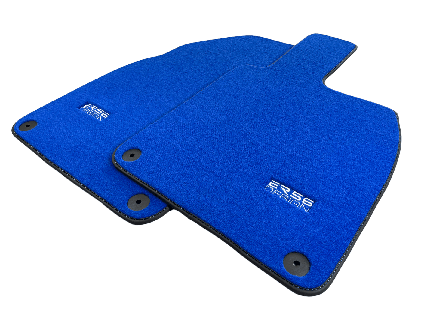 Blue Floor Mats for Porsche 718 Boxster 2016-2023 ER56 Design - AutoWin