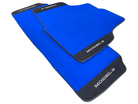 Blue Floor Mats For Tesla Model S With Alcantara Leather - AutoWin