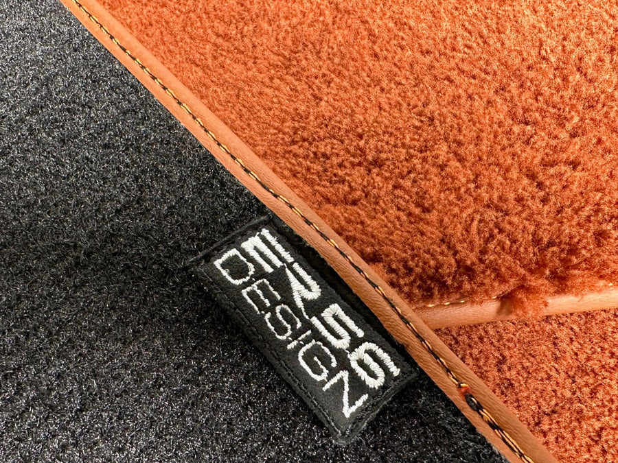 Brown Sheepskin Floor Mats For Rolls Royce Wraith 2013-2023 Er56 Design - AutoWin