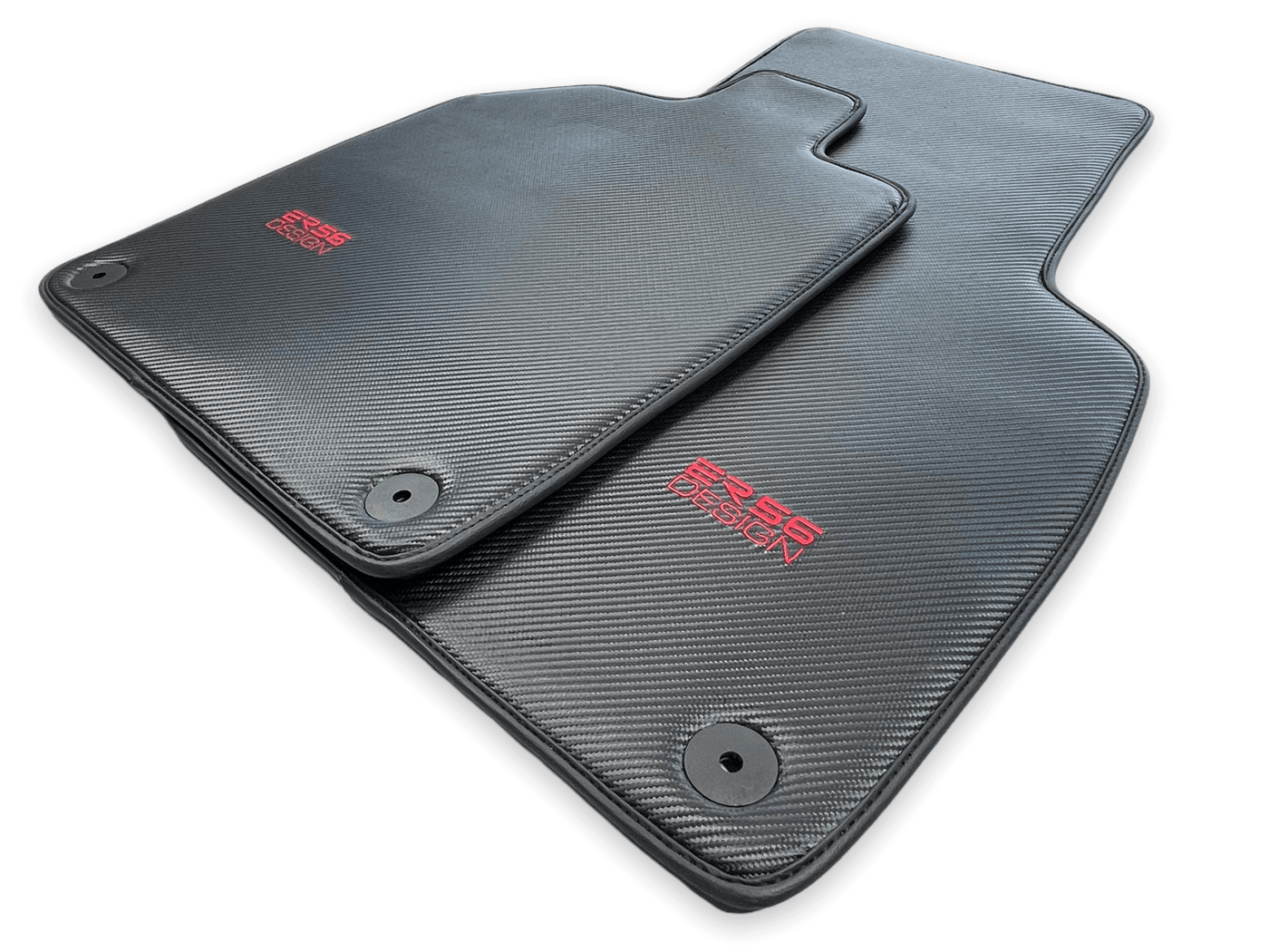 Carbon Fiber Leather Floor Mats for Audi R8 2015-2023 ER56 Design - AutoWin