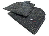 Carbon Leather Floor Mats for Lamborghini Aventador SVJ Limited Edition - AutoWin