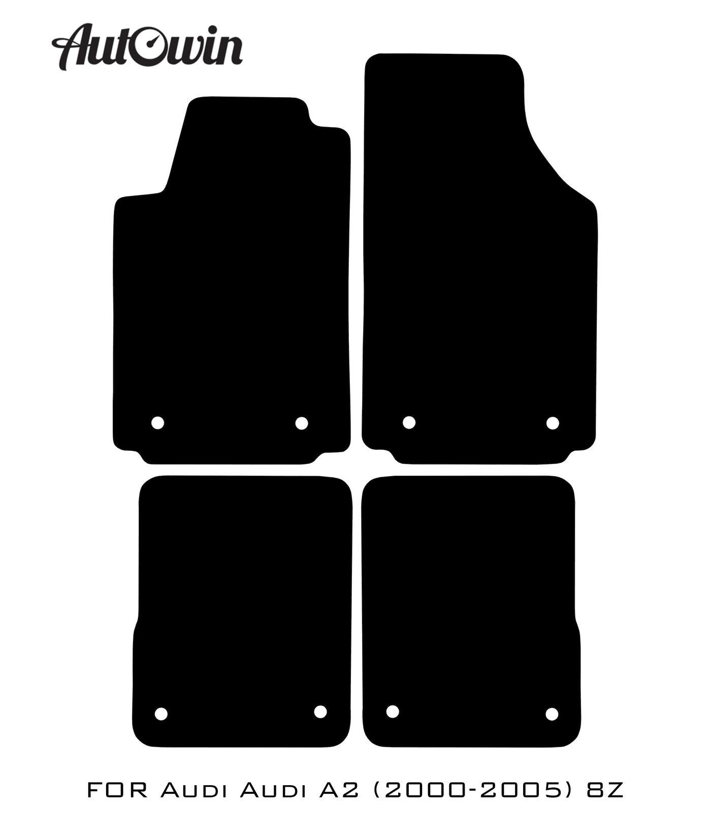 Dark Blue Floor Mats for Audi A2 2000-2005 8Z | ER56 Design - AutoWin