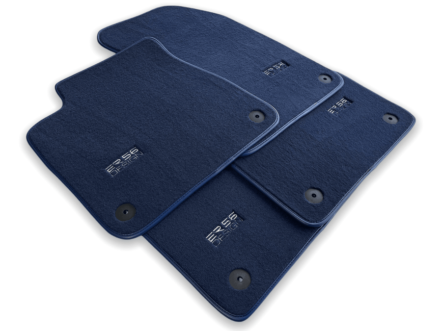 Dark Blue Floor Mats for Audi A3 - Convertible (2014-2020) | ER56 Design - AutoWin