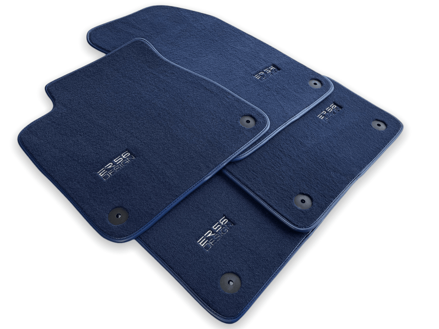 Dark Blue Floor Mats for Audi A4 - B5 Facelift Sedan (1999-2001) | ER56 Design - AutoWin