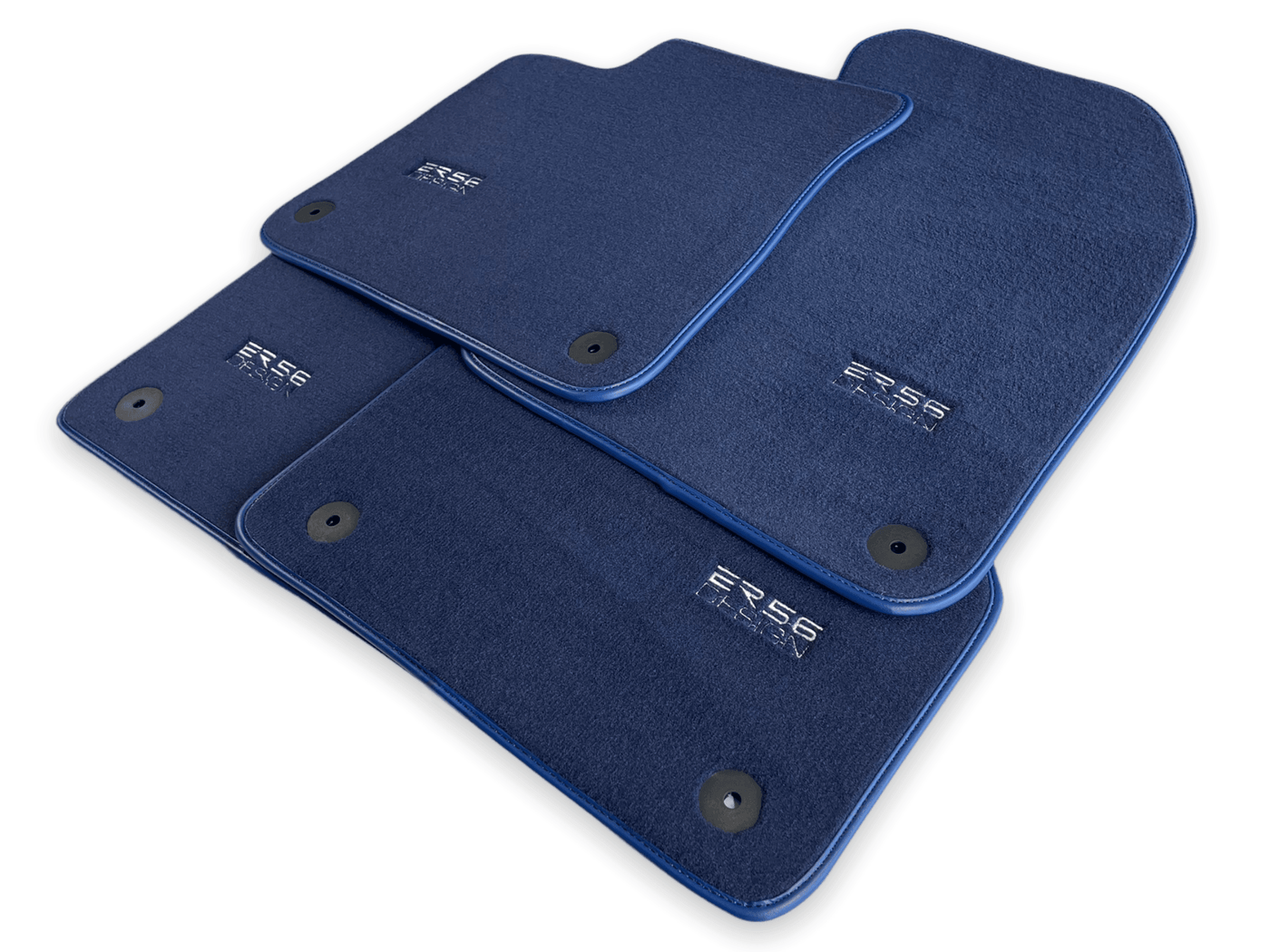 Dark Blue Floor Mats for Audi A4 - B6 Avant (2001-2004) | ER56 Design - AutoWin