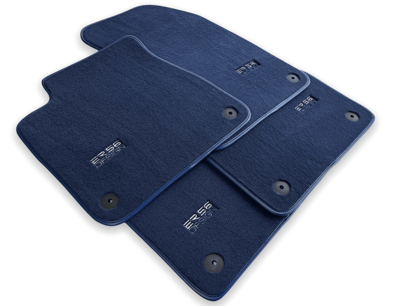 Dark Blue Floor Mats for Audi A4 - B8 Allroad Quattro (2008-2015) | ER56 Design - AutoWin