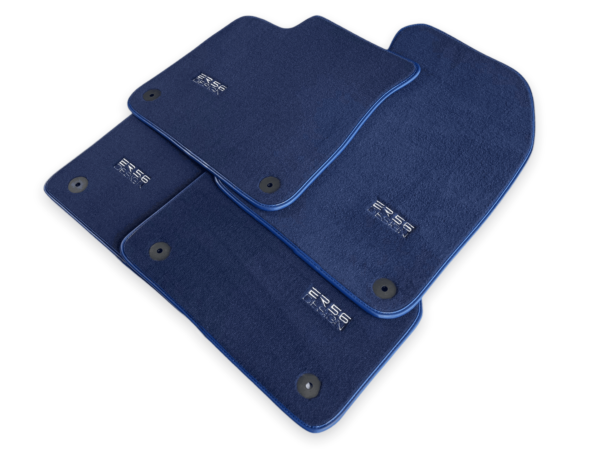 Dark Blue Floor Mats for Audi A5 - F57 Convertible (2017-2020) | ER56 Design - AutoWin
