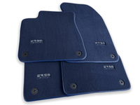 Dark Blue Floor Mats for Audi A6 - C6 Allroad Quattro Long (2006-2008) | ER56 Design - AutoWin