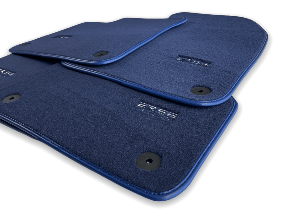 Dark Blue Floor Mats for Audi A6 - C6 Avant (2004-2008) | ER56 Design - AutoWin