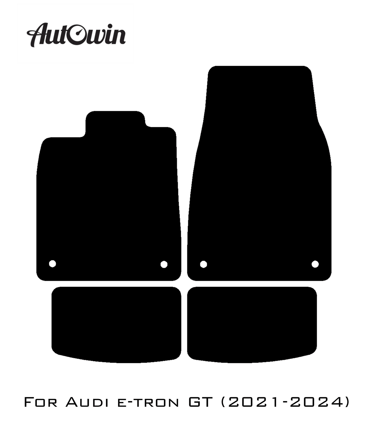 Dark Blue Floor Mats for Audi e-tron GT (2021-2024) | ER56 Design - AutoWin