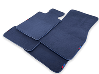 Dark Blue Floor Mats For BMW M3 F80 Series With M Package - AutoWin