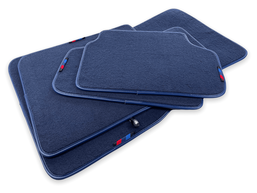Dark Blue Floor Mats For BMW X1 Series E84 With M Package - AutoWin