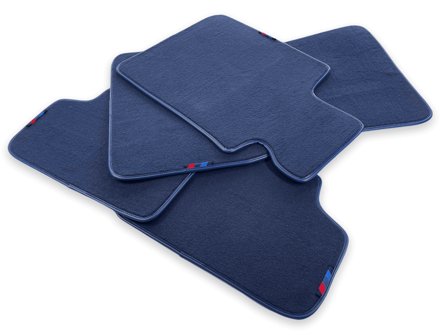 Dark Blue Floor Mats for BMW iX (2022-2024) with M Package - AutoWin