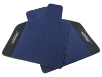 Dark Blue Floor Mats for Lamborghini Diablo 1990-2001 With Alcantara Leather - AutoWin