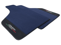 Dark Blue Floor Mats for Lamborghini Diablo 1990-2001 With Alcantara Leather - AutoWin