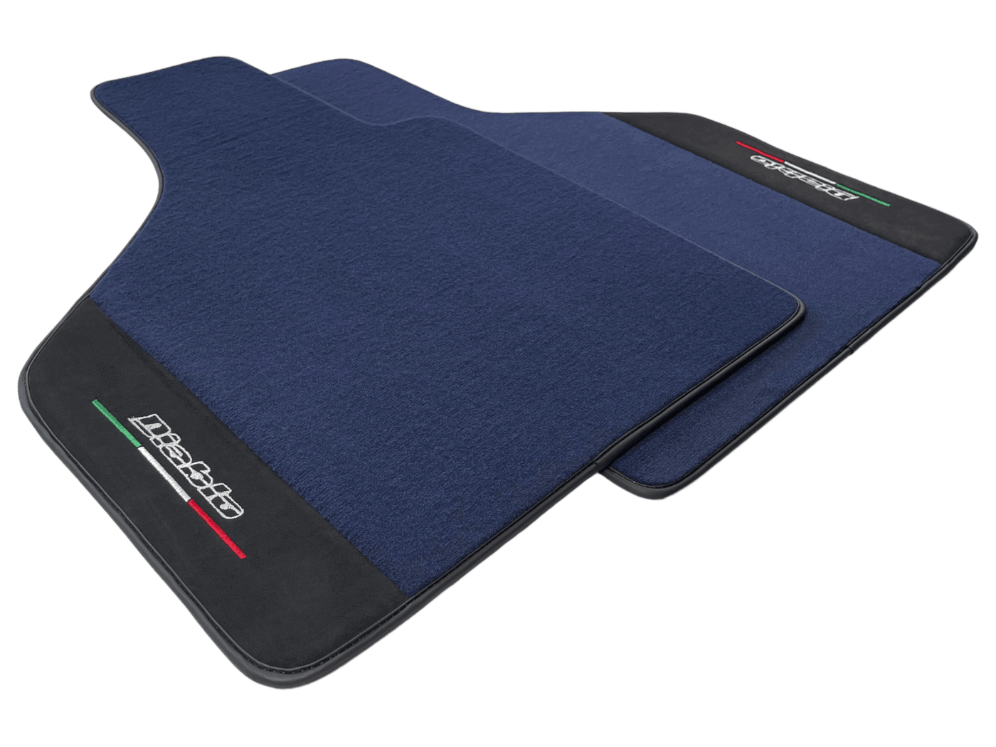 Dark Blue Floor Mats for Lamborghini Diablo 1990-2001 With Alcantara Leather - AutoWin