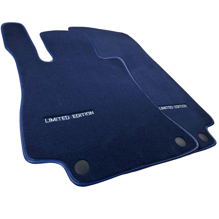 Dark Blue Floor Mats For Mercedes Benz A-Class W177 Hatchback AMG (2018-2023) | Limited Edition - AutoWin