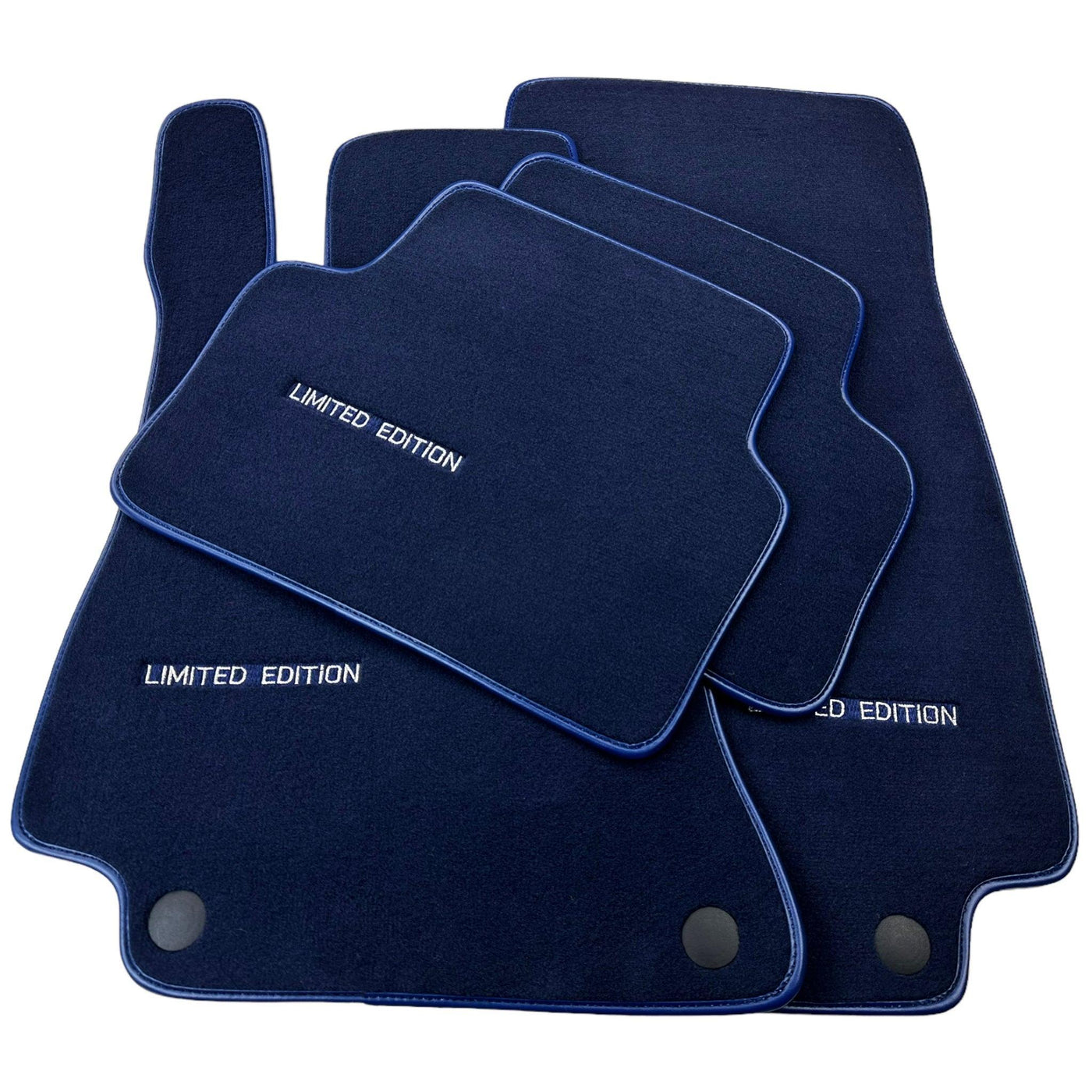 Dark Blue Floor Mats For Mercedes Benz CLS-Class X218 Shooting Brake (2012-2014) | Limited Edition - AutoWin