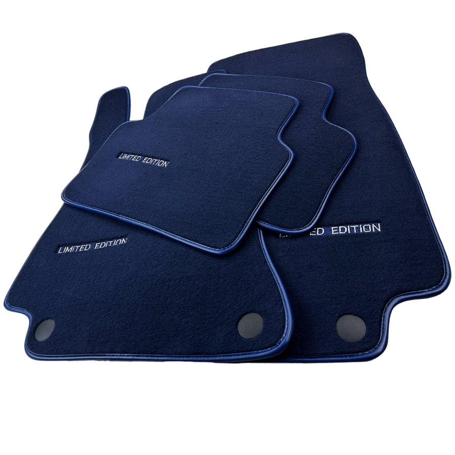 Dark Blue Floor Mats For Mercedes Benz E-Class W213 Sedan (2020-2023) Hybrid | Limited Edition - AutoWin
