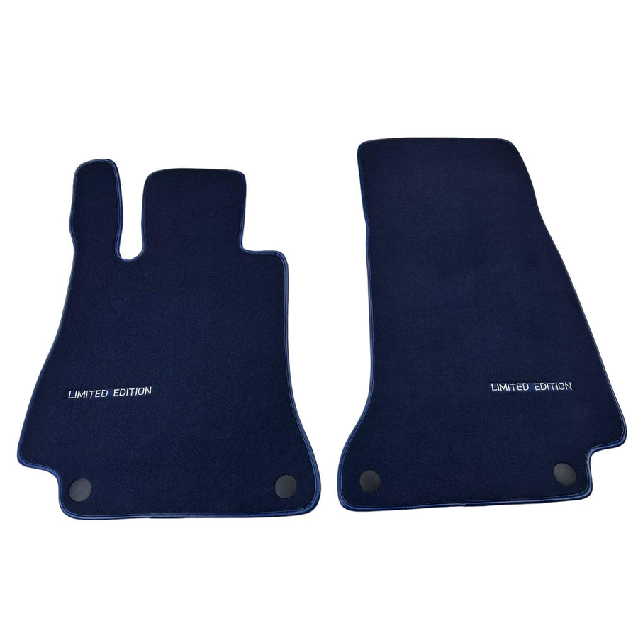 Dark Blue Floor Mats For Mercedes Benz E-Class W213 Sedan (2020-2023) Hybrid | Limited Edition - AutoWin