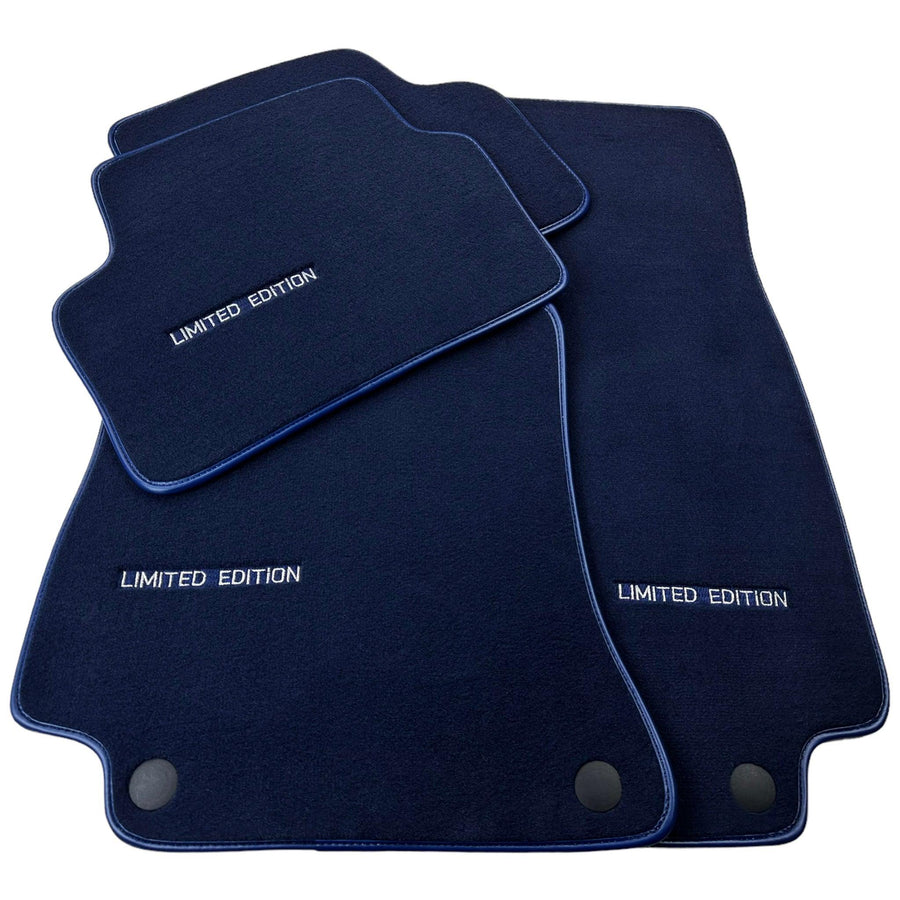 Dark Blue Floor Mats For Mercedes Benz S-Class W223 (2020-2023) Short Wheelbase | Limited Edition - AutoWin