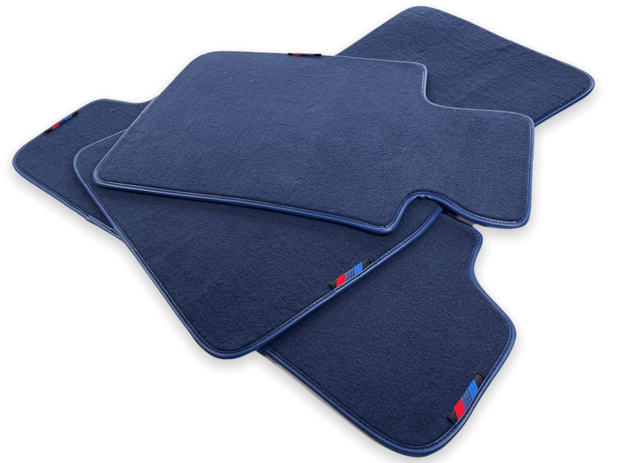 Dark Blue Mats For BMW M3 E46 With M Package - AutoWin