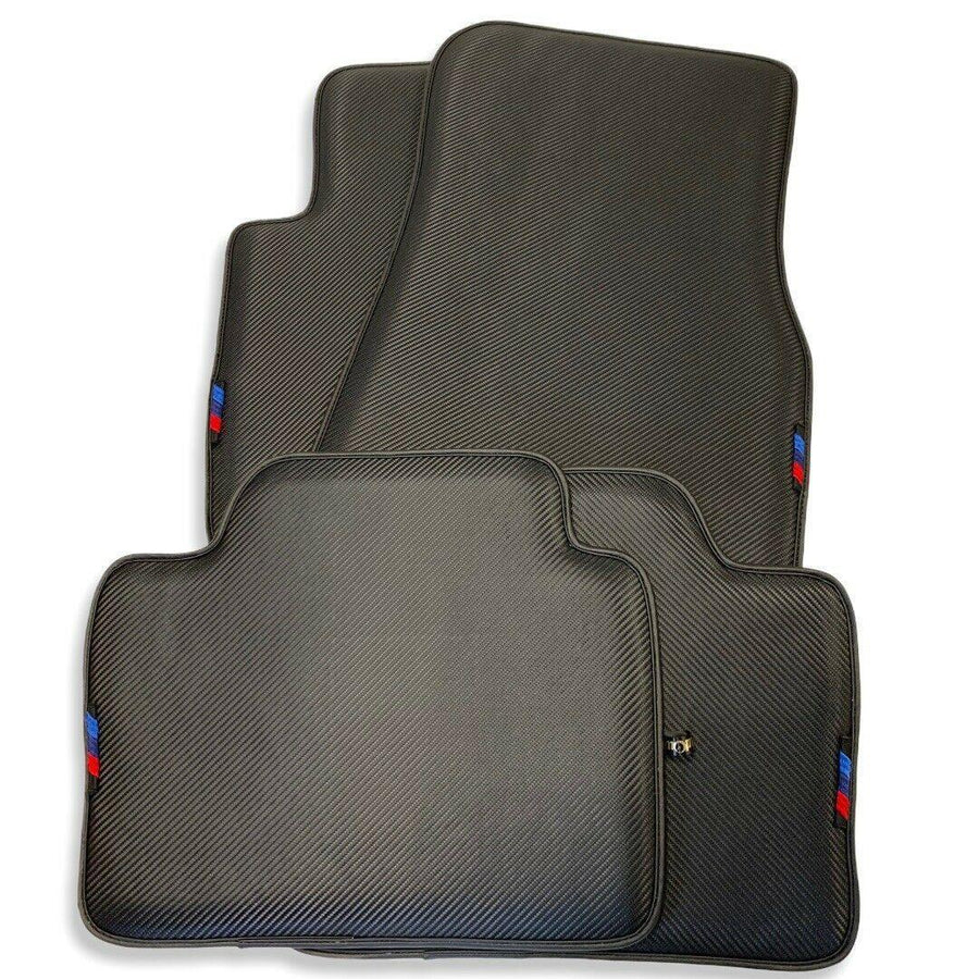 Floor Mats For BMW 3 Series E36 Convertible Autowin Brand Carbon Fiber Leather - AutoWin
