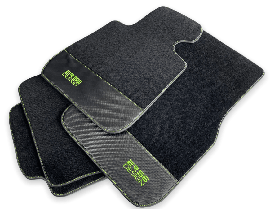 Floor Mats For BMW 3 Series E91 5-door Touring Carbon Leather Er56 Design - AutoWin