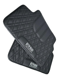 Floor Mats For BMW 3 Series E92 Lci Black Leather Er56 Design - AutoWin